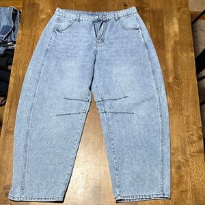 Amazon Women's Boyfriend Jeans in Light Blue